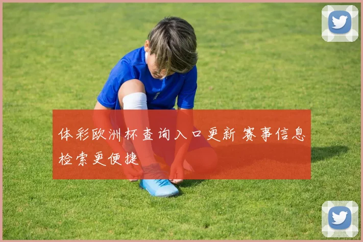 体彩欧洲杯查询入口更新 赛事信息检索更便捷